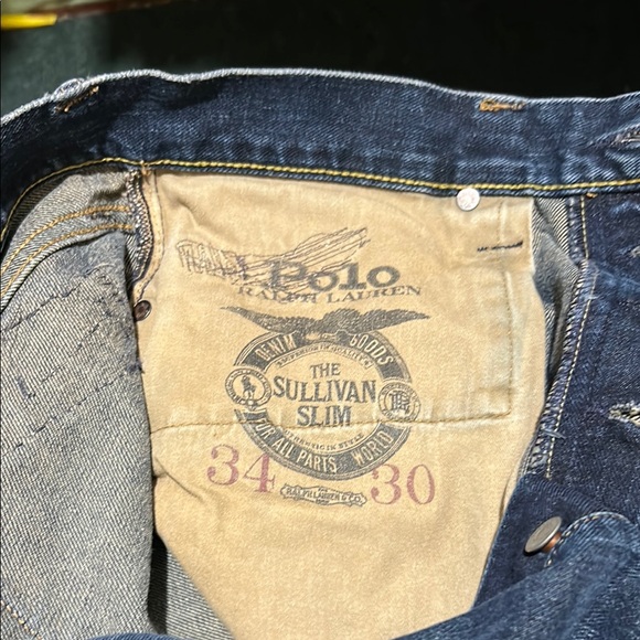 Polo by Ralph Lauren Blue Slim Distressed Jeans - Picture 4 of 4